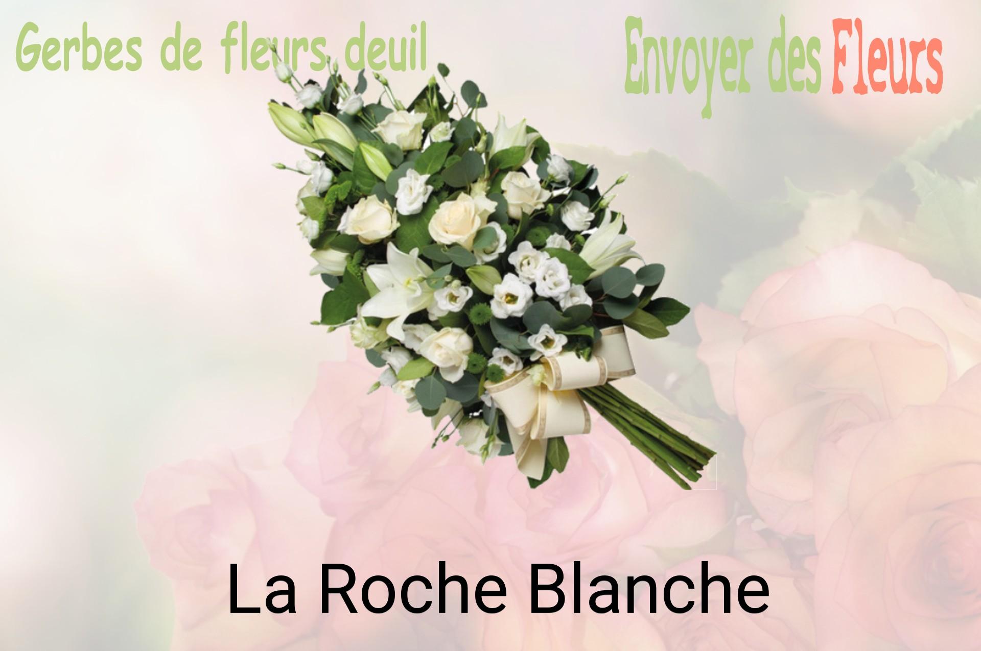 Gerbe de fleurs de deuil livrée à La Roche-Blanche